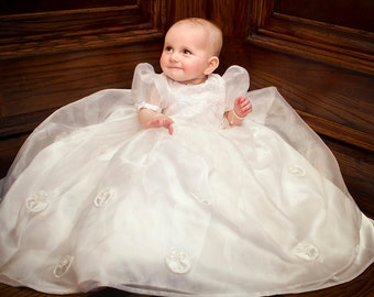 Custom Christening Gown, Baptism Gown, Blessings Gown Conversion from Your Wedding Gown or Replica