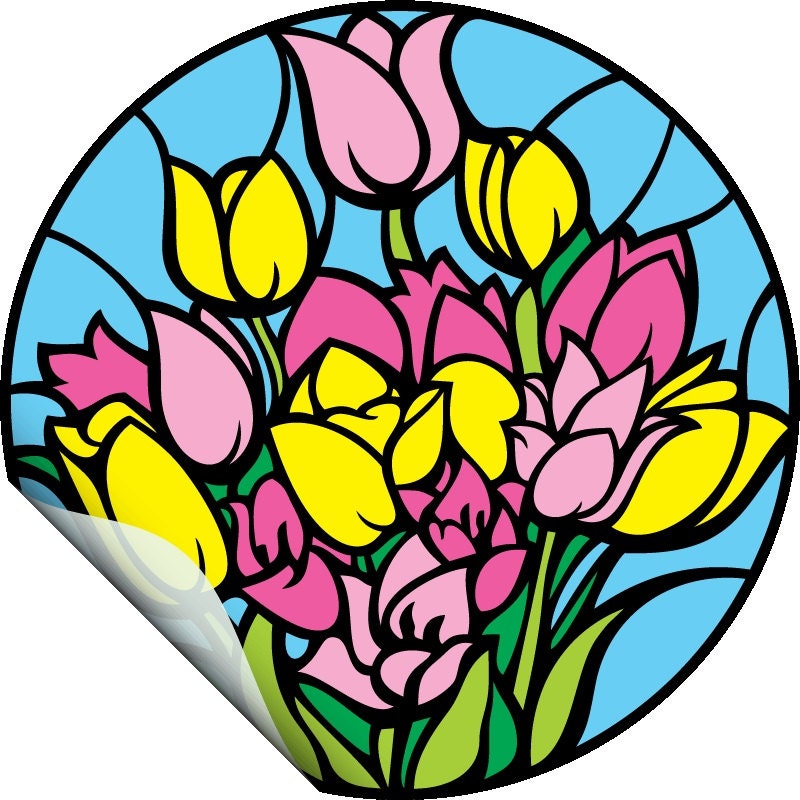 2 vinyl stained glass window decal stickers diy removable 2 vinyl stained glass window decal stickers diy removable