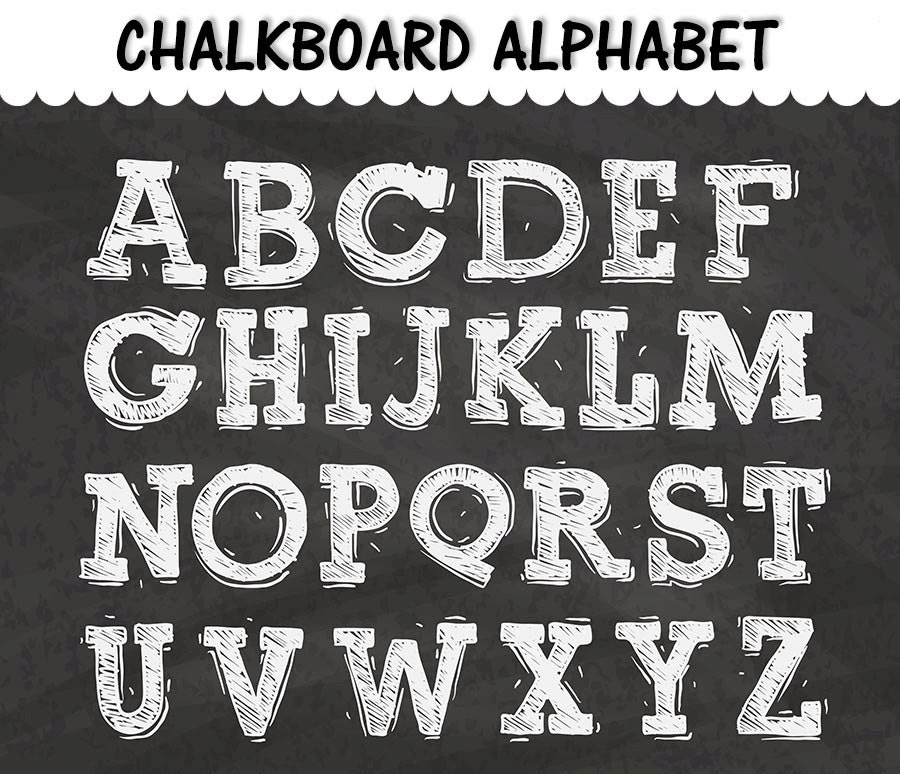 abc chalkboard clipart - photo #13