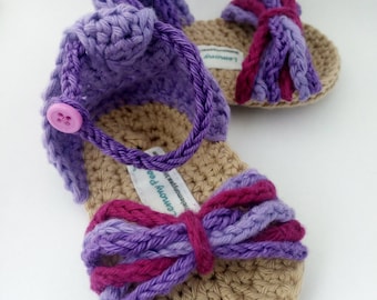 Baby crochet sandals | Etsy