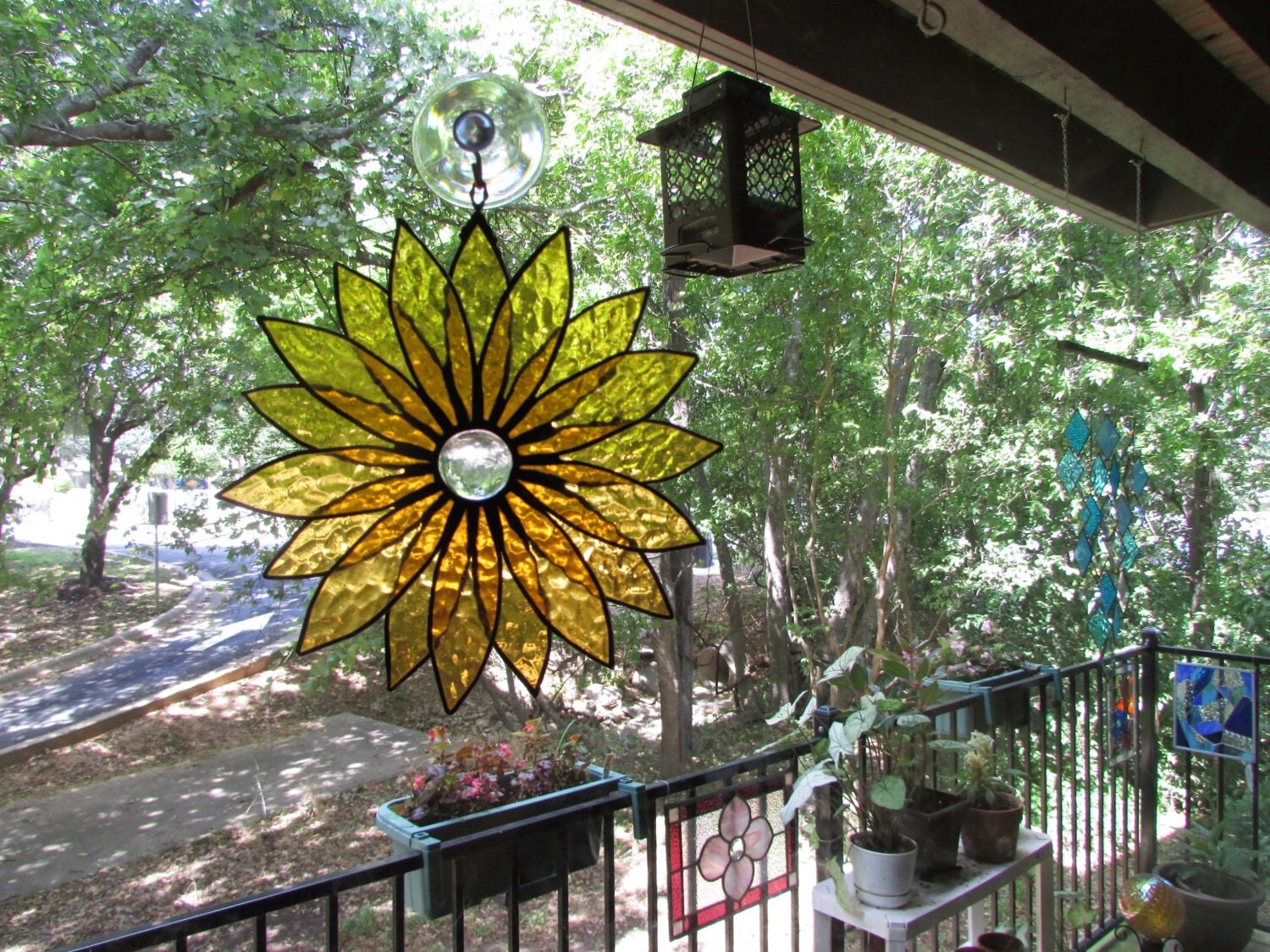 Stained Glass Flower by GKYCreations on Etsy