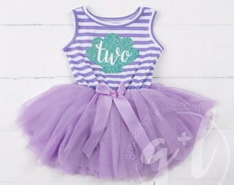 Second Birthday outfit dress, Little mermaid birthday outfit, Mermaid Second Birthday Outfit, Purple and aqua Seashell outfit, Under the sea