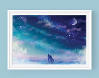 Sailor Moon Poster: Eternity, Princess Serenity, Prince Endymion, Crystal Tokyo, Moon Kingdom, Sailor Moon Art