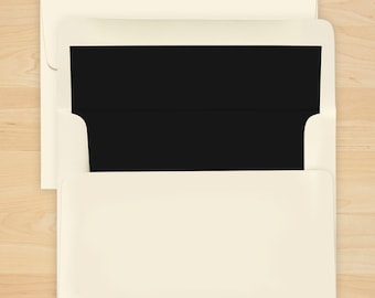 Black Envelope Liner - Additional Options