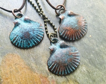 Camino de Santiago Pilgrim's Necklace, Backpack Symbol, Unisex Mens Men's Man's Necklace, Sea Shell Necklace,Scallop Necklace