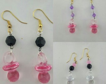 DDLG Pacifier Dangle Earrings (multiple)