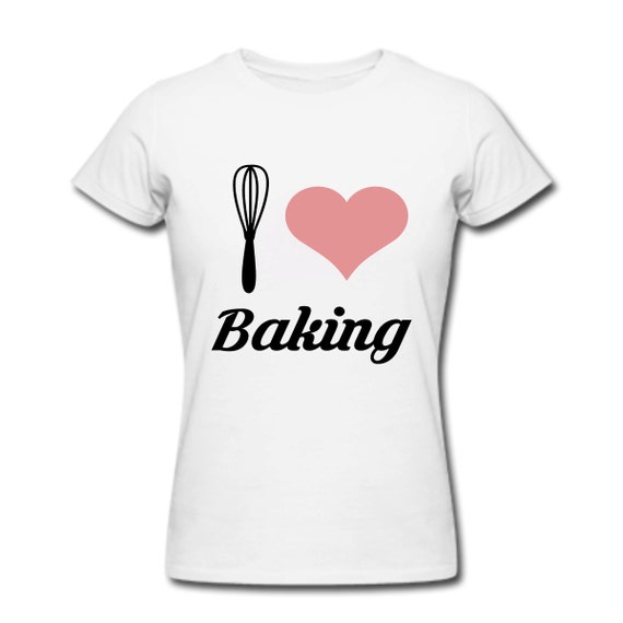 I Love Baking Women's White Tshirt by JMSCustomizations on Etsy