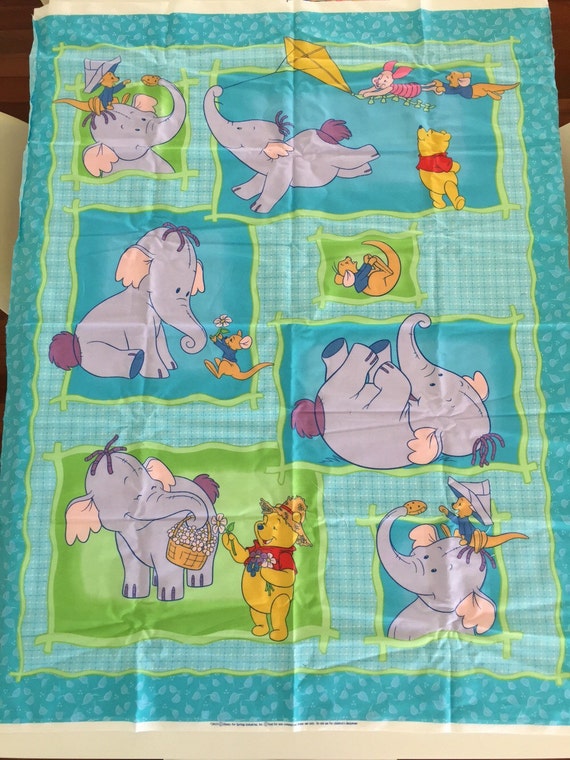Winnie the Pooh Fabric Panel by sayitsew on Etsy