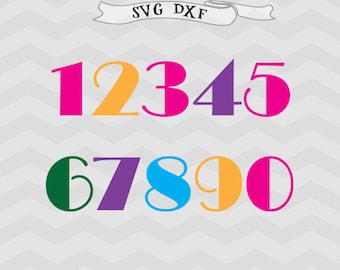 numbers SVG Football svg Dxf birthday svg file for cricut, silhouette files silhouette cameo, circut downloads Cricut designs School svg