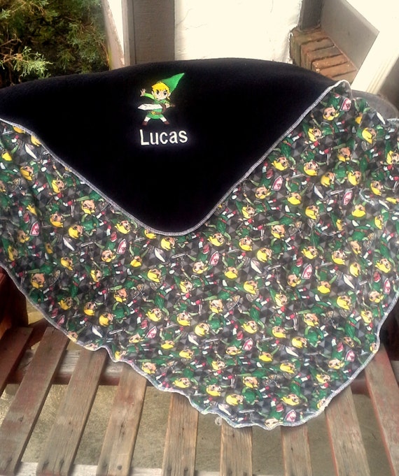 Legend of Zelda Link Flannel Baby/Kids Blanket Personalized