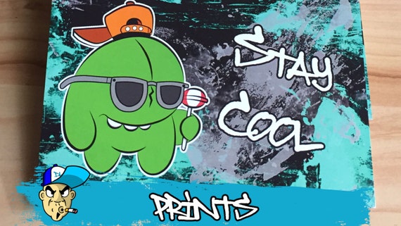 Graffiti Character Stay Cool Cartoon Comic by by DKDrawing 