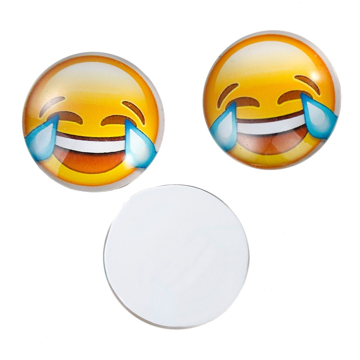 20 Emoji Cabochon glass dome seal 12mm face by VickysJewelrySupply