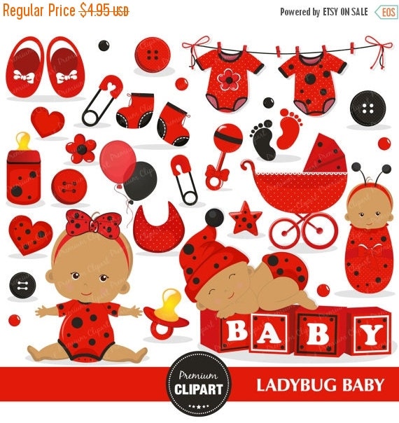 ladybug baby shower clip art - photo #14