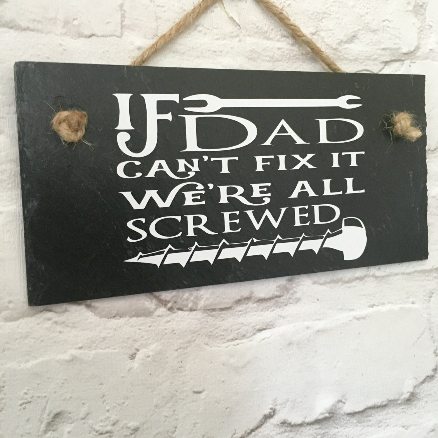 Funny Dad sign. Dad quote sign. Dad plaque. Dad shed sign.