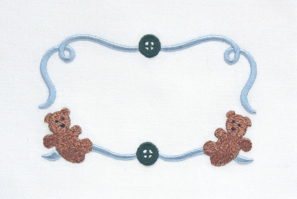 Baby Quilt Label Teddy Bear Quilt Label Machine