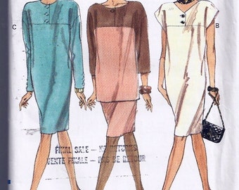 Misses' Half-size Dress, Tunic & Skirt / Robe, tunique et jupe pour jeune femme - Vogue Easy Options, no 7962