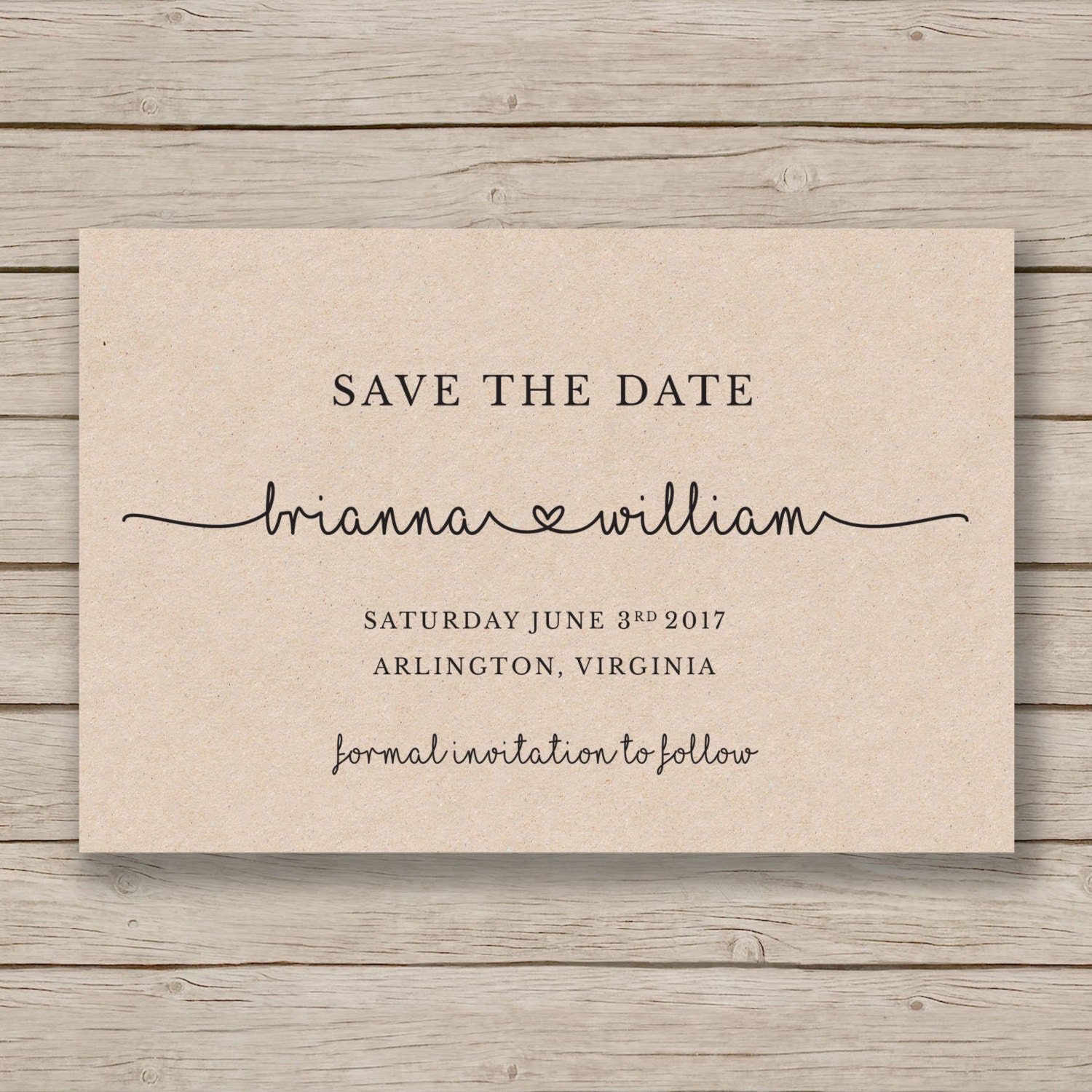 Save the Date Printable Template EDITABLE by YOU in Word