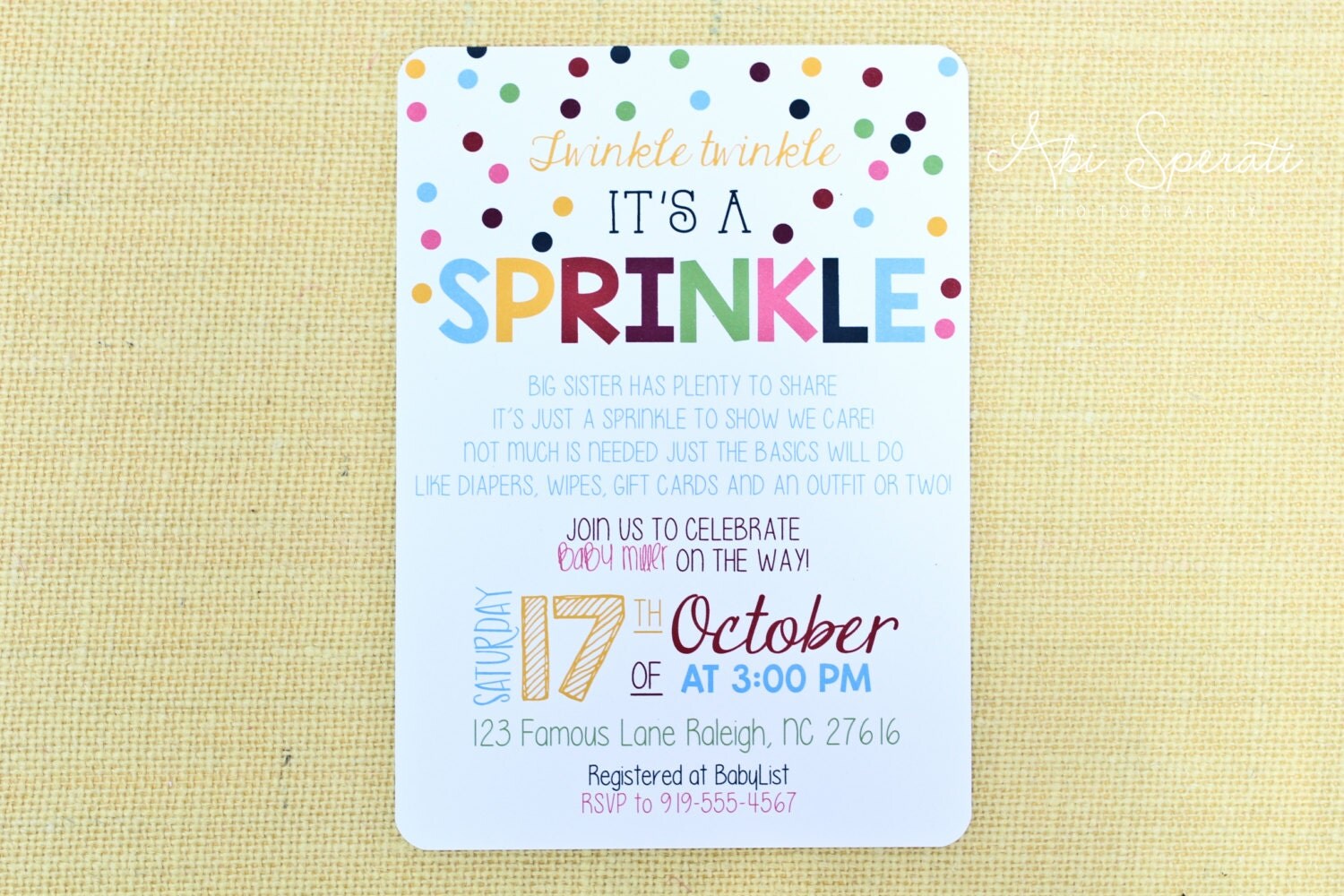 Twinkle Twinkle it's a Sprinkle Baby Shower/Sprinkle