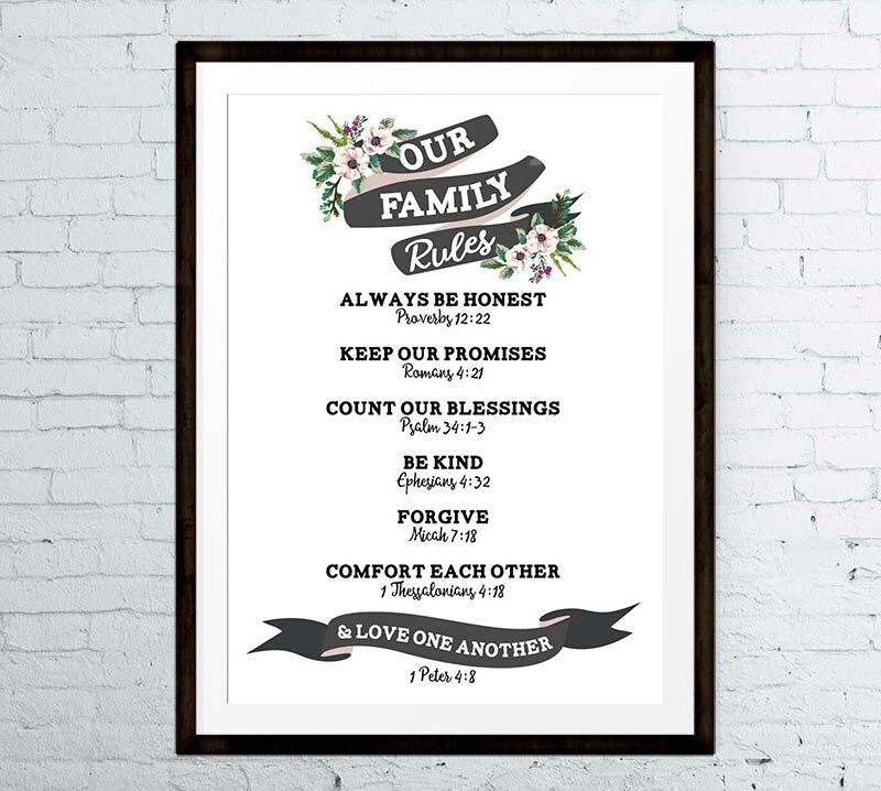 Family Rules Wall Art christian family rules family rules wall art family rules Family Rules Wall Art christian family rules family rules wall art family rules
