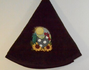 Embroidered Towel - Rooster