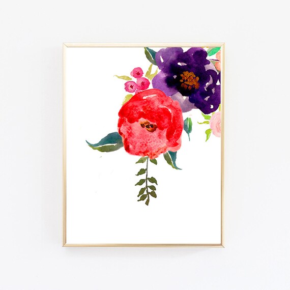 Printable Wall Art Prints Floral Print Watercolor Painting Flowers Shabby Chic Decor Digital Download Deco Printable Wall Art Prints Floral Print Watercolor Painting Flowers Shabby Chic Decor Digital Download Deco