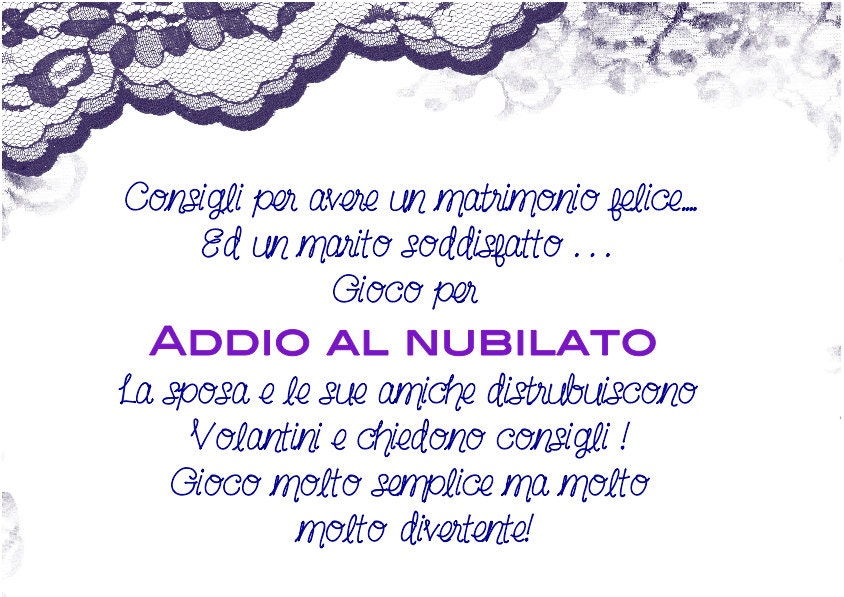 Frasi Per Addio Al Nubilato Da Stampare