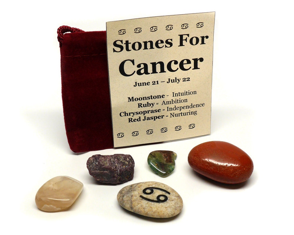 Zodiac Healing Stones Pouch Cancer Deluxe Pouch