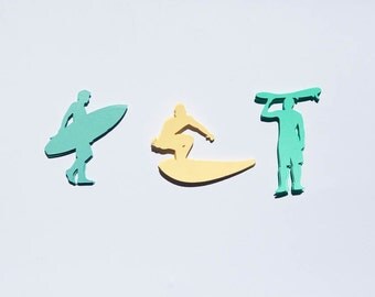 Surfer Confetti, Surfer Party, Surf Party, Surfer Birthday, Surfer Party, Surfer Decorations, Beach Party, Beach Confetti, Set of 60