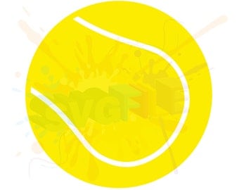 Tennis Ball SVG Files for Cutting Sports Cricut Balls Designs - SVG Files for Silhouette - Instant Download