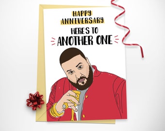 Items similar to DJ Khaled - Funny Birthday Card - Another One - Funny ...