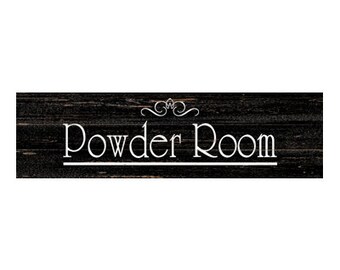 Powder Room Sign
