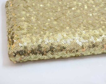 Excellent High qualilty Full gold Sequins lace fabrics Gold Sequins Wedding/party Lace Fabric