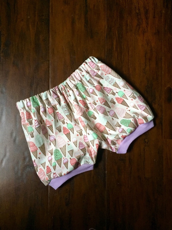 Ice Cream Shorts Organic Toddler Shorts Baby Shorts Bubble