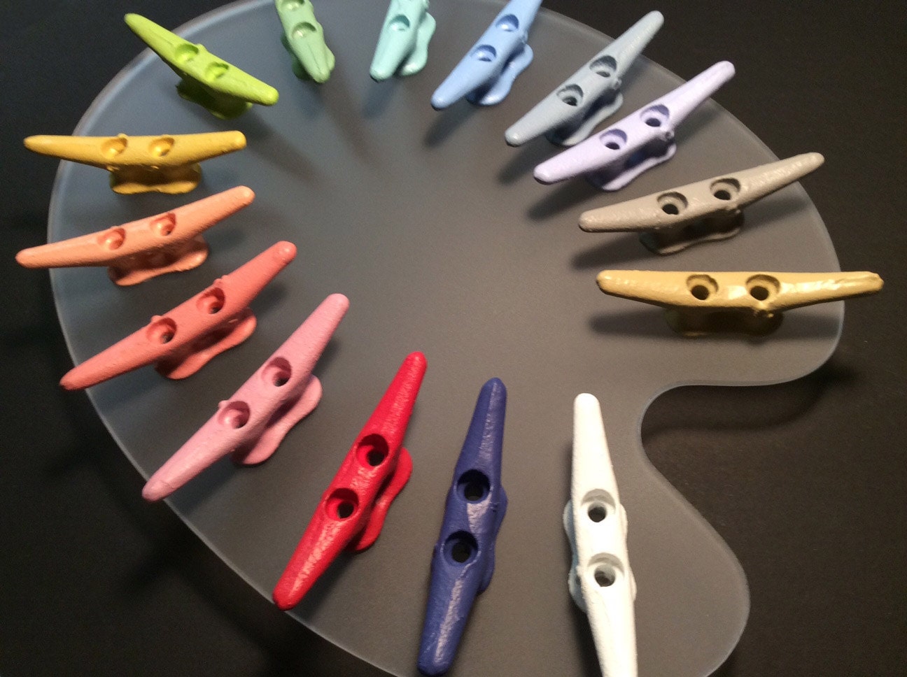 Painted Boat Cleats Drawer Pulls Knobs Towel Coat Hooks