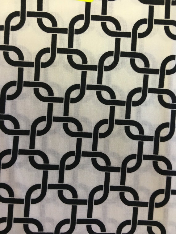 Chain link fabric white black material fabric sewing