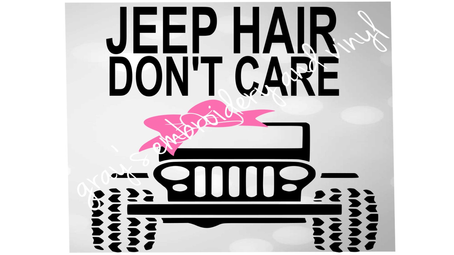 jeep hair don't care svg dxf