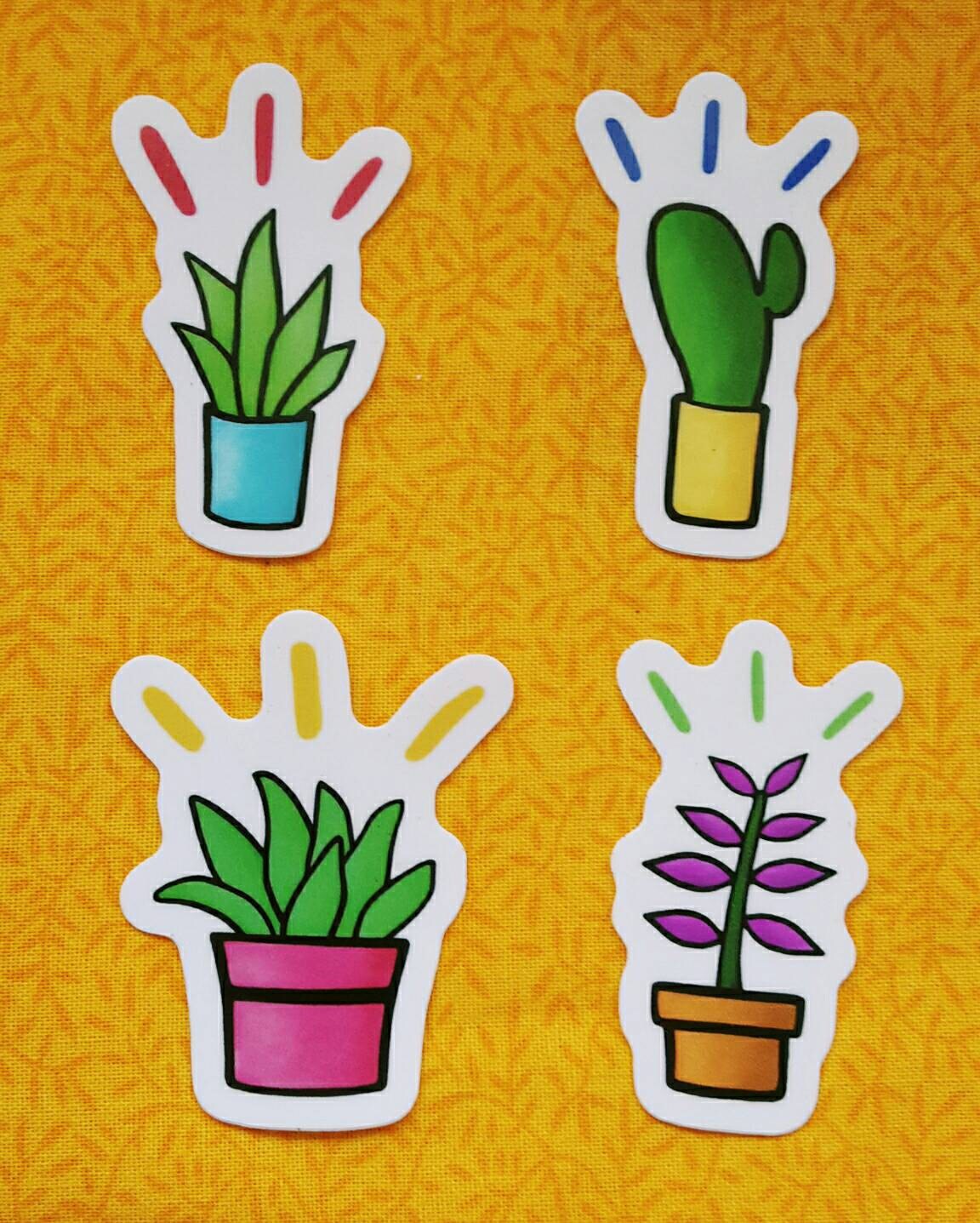 plant stickers cute plant stickers for laptops and