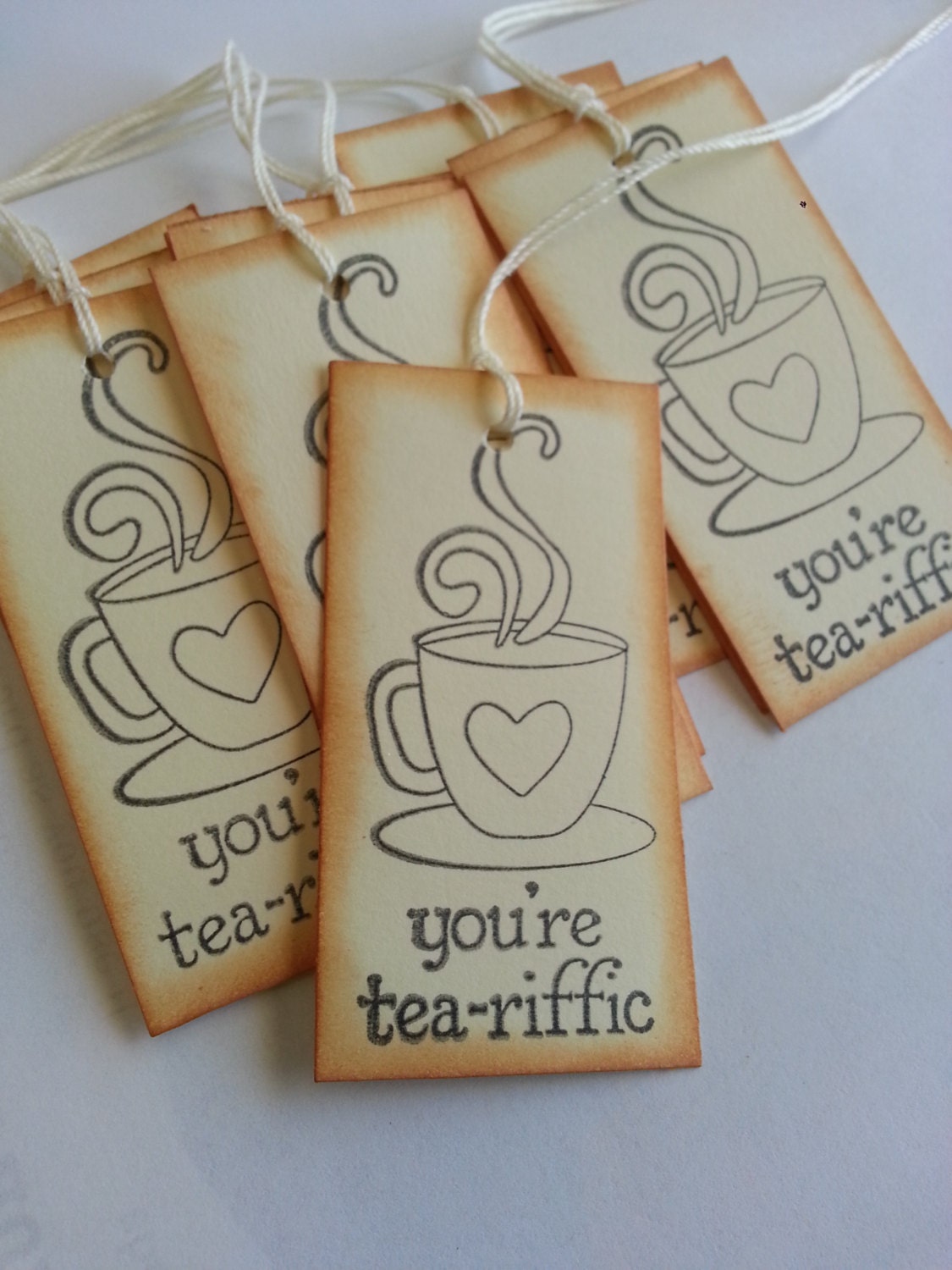 Tea tags Tea cup favor tags Tea cup gift tags Tea party