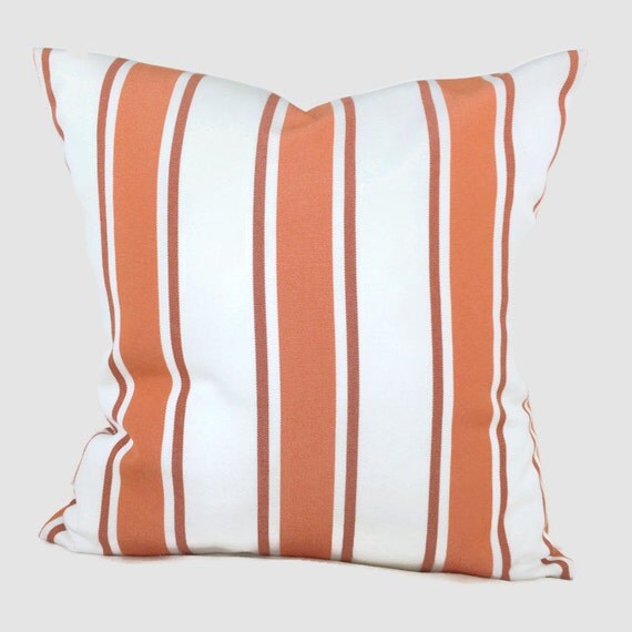 Sunbrella Pillow Throw Pillow Rust Orange Indoor Outdoor