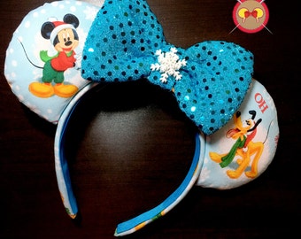 Mickey and Friends Christmas Mickey Ear Headband