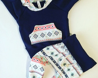 Baby girl outfit / baby clothes / baby / newborn baby girl / Navy / hospital outfit / girl toddler / new baby / coming home outfit