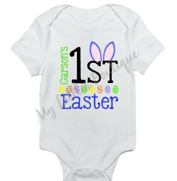 Personalized my first Easter onesie baby by SapphirePearlDesigns