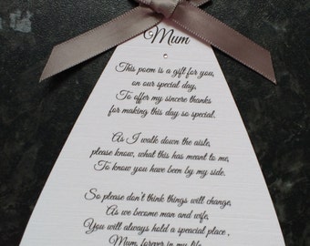 Thank You Mum/Mother Of The Bride Card