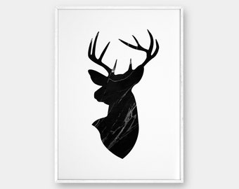 Deer Wall Art deer head wall art | etsy Deer Wall Art deer head wall art | etsy