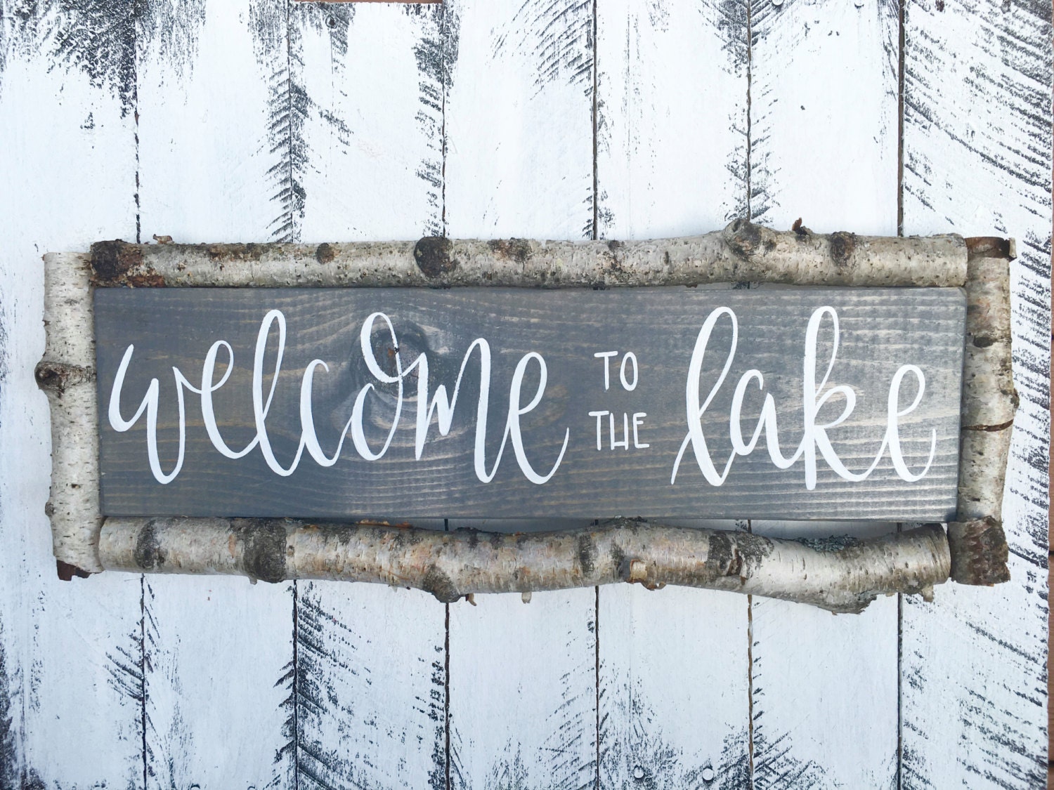 To The Lake Wood Sign Custom Wood Sign Lake Sign