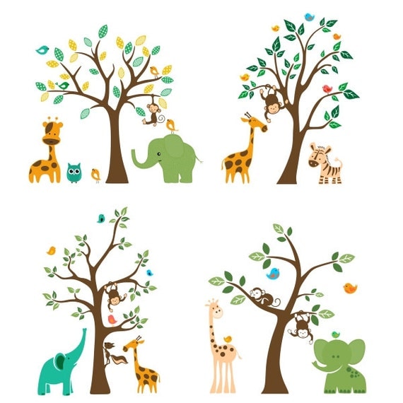 Download Tree Zoo Animals Cuttable Designs SVG DXF EPS use with