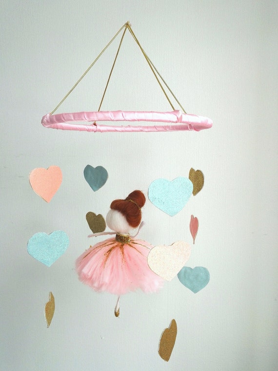baby mobile baby girl mobile crib mobile by MimiFabricRussia