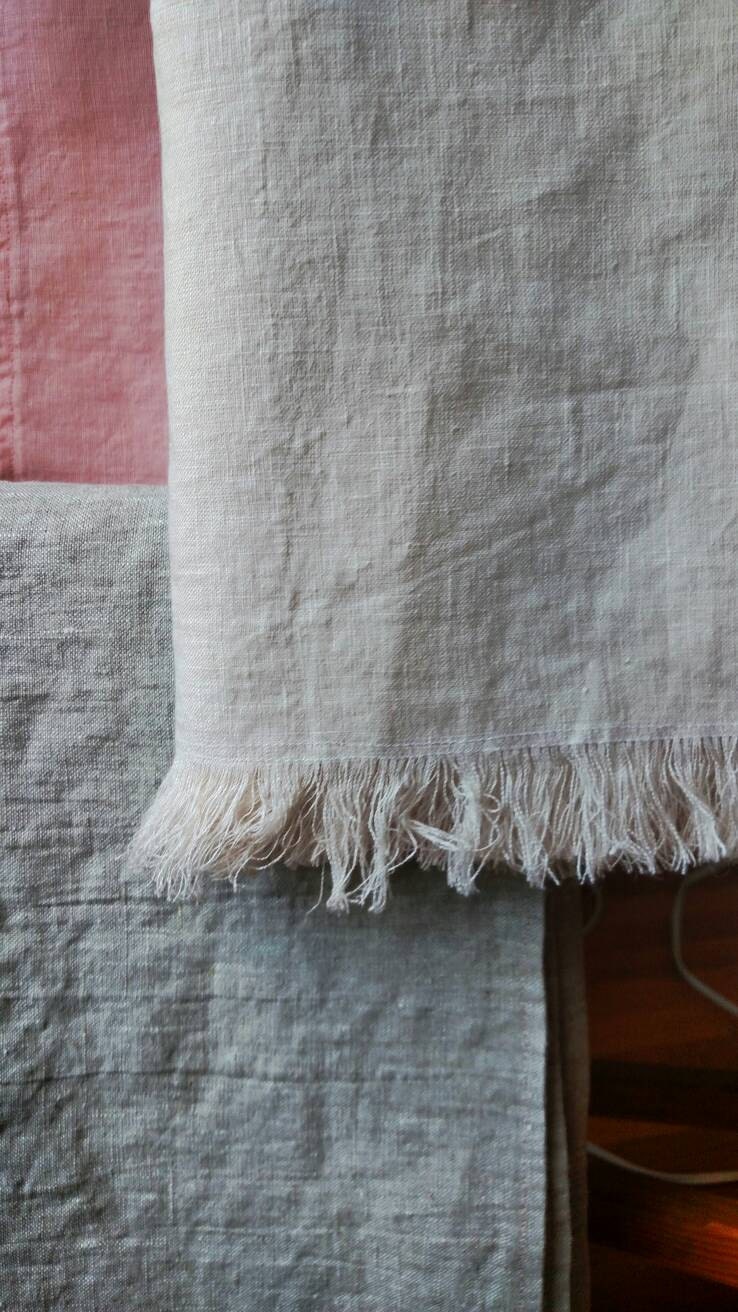 Linen Throw. 100 linen. 33 x 54. Multiple colors by Tudorville