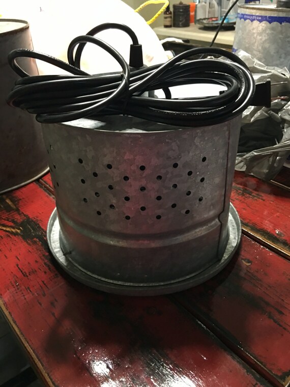 Items similar to Vintage Minnow Bucket Light on Etsy