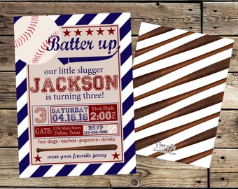 BASEBALL BIRTHDAY INVITATION
